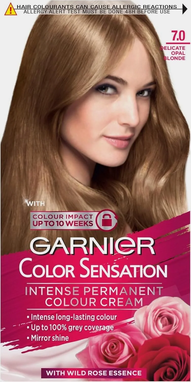 Фарба для волосся Garnier Color Sensation 7.0 Ніжний Опаловий Блонд, для стійкого фарбування, до 100% покриття сивини, фото №4