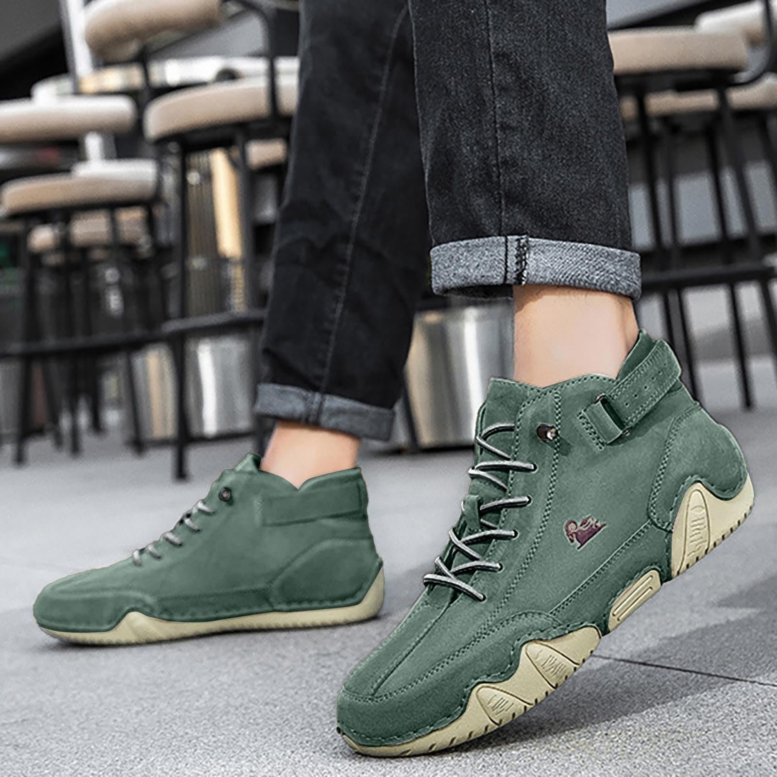 Ботинки Lvnsdknerse Barefoot Shoes мужские женские кожаные высокие альпака ковбойские итальянские водонепроницаемые тренировочные унисекс, фото №2