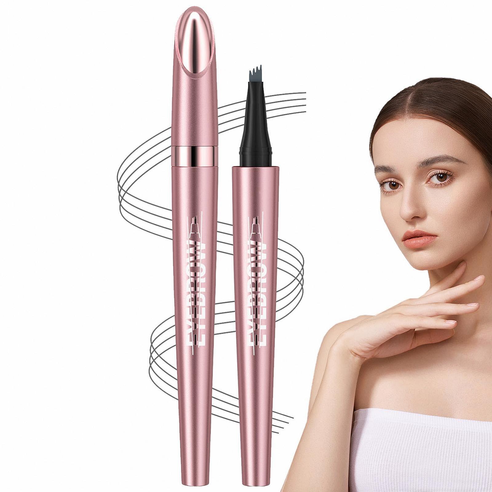 Карандаш для бровей 3D Waterproof 4 Fork Tips один черный, серый, светло-коричневый, коричневый, фото №7