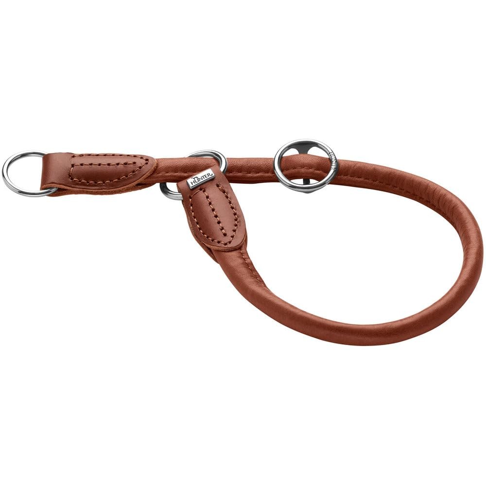 Нашийник HUNTER Round & Soft Canadian UP Dressage Cognac M-L, фото №1