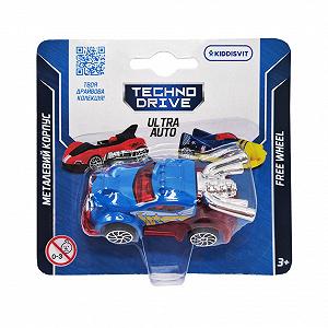 Игровая мини-машинка Ultra Auto TechnoDrive 250321W-1 металлический корпус - Фото 1