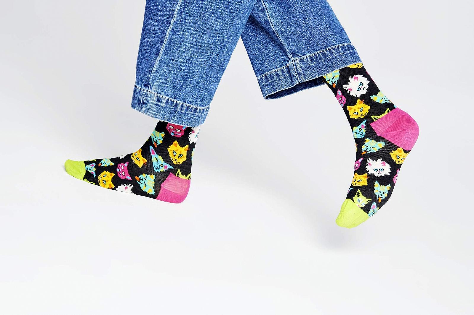 Носки Happy Socks Женские Funny Cat, Разноцветный, 36-40, Разноцветный, фото №3