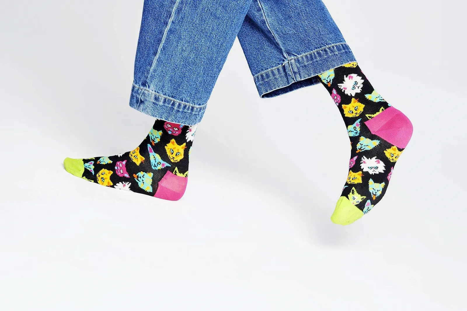 Носки Happy Socks Женские Funny Cat, Разноцветный, 36-40, Разноцветный, фото №3