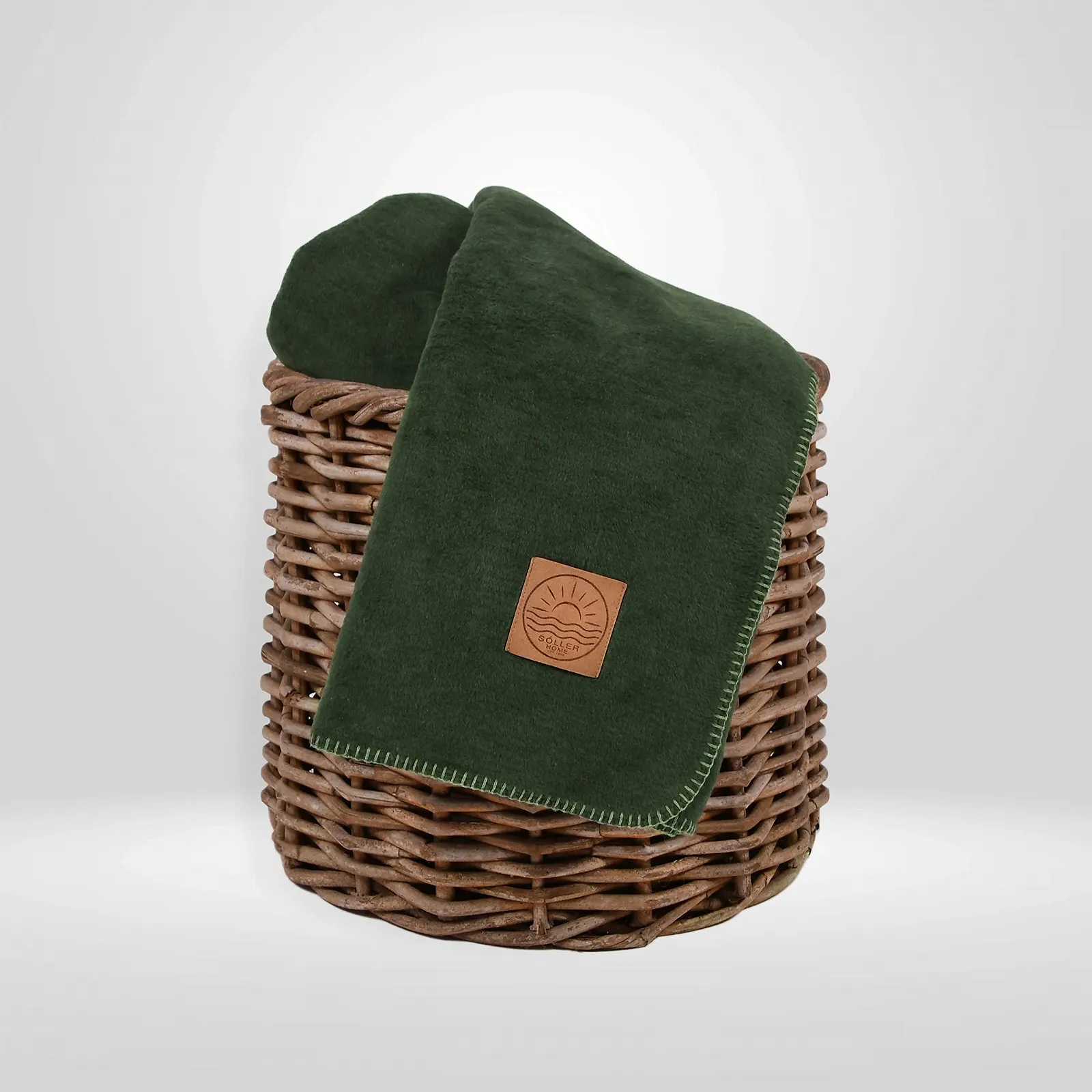 Покрывало Depotex двухстороннее 150 x 200 см, цвет: темно-зеленый - зеленый, фото №5