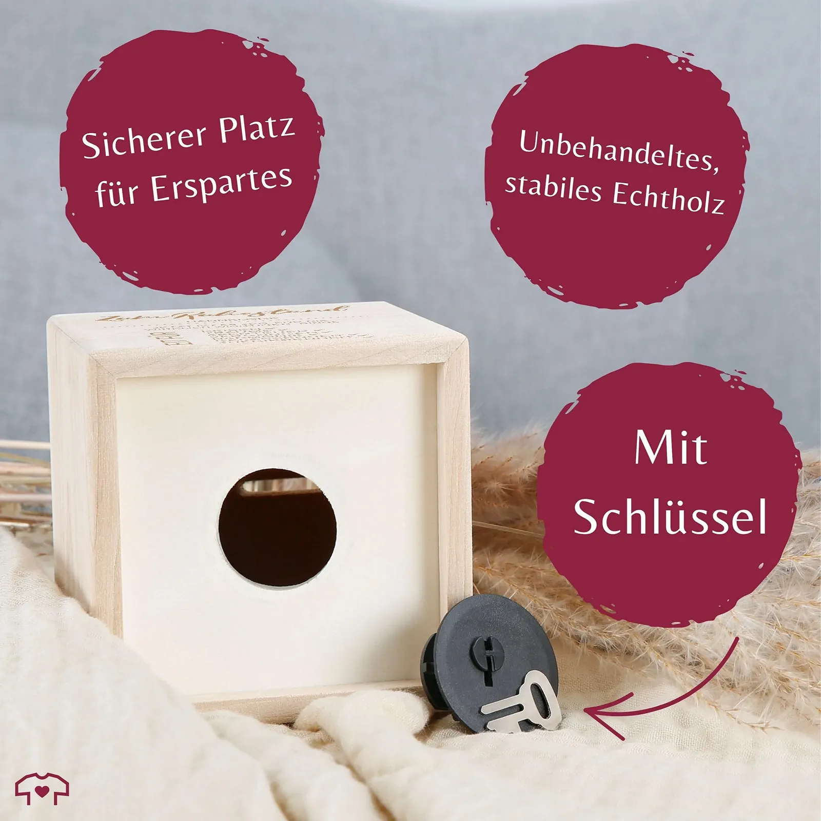 Скарбничка дерев'яна Пенсіонер береза, фото №3