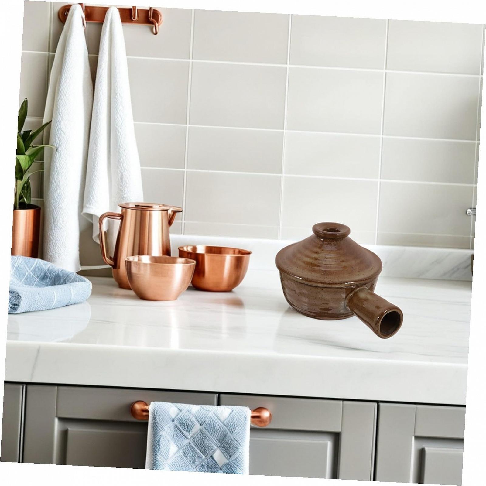 Набір з 2 ковшів Cabilock керамічні для мікрохвильової печі з кришкою, фото №5