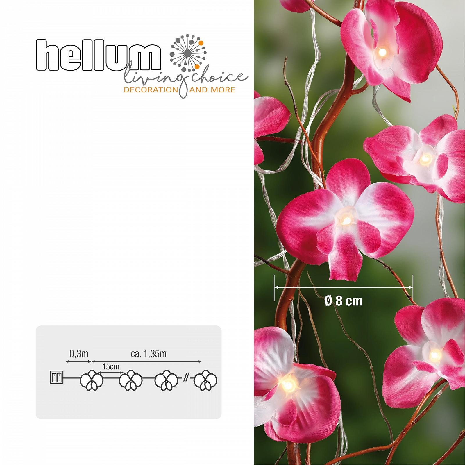 Гірлянда Hellum 135 см рожева, фото №5
