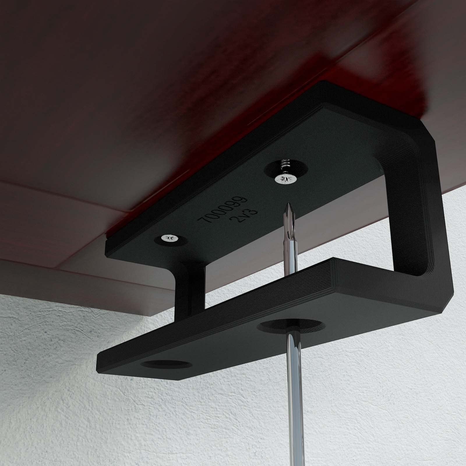 Кріплення для ноутбука Mobilefox Під стіл Для ноутбуків MacBook 0-35 мм Чорний, фото №4