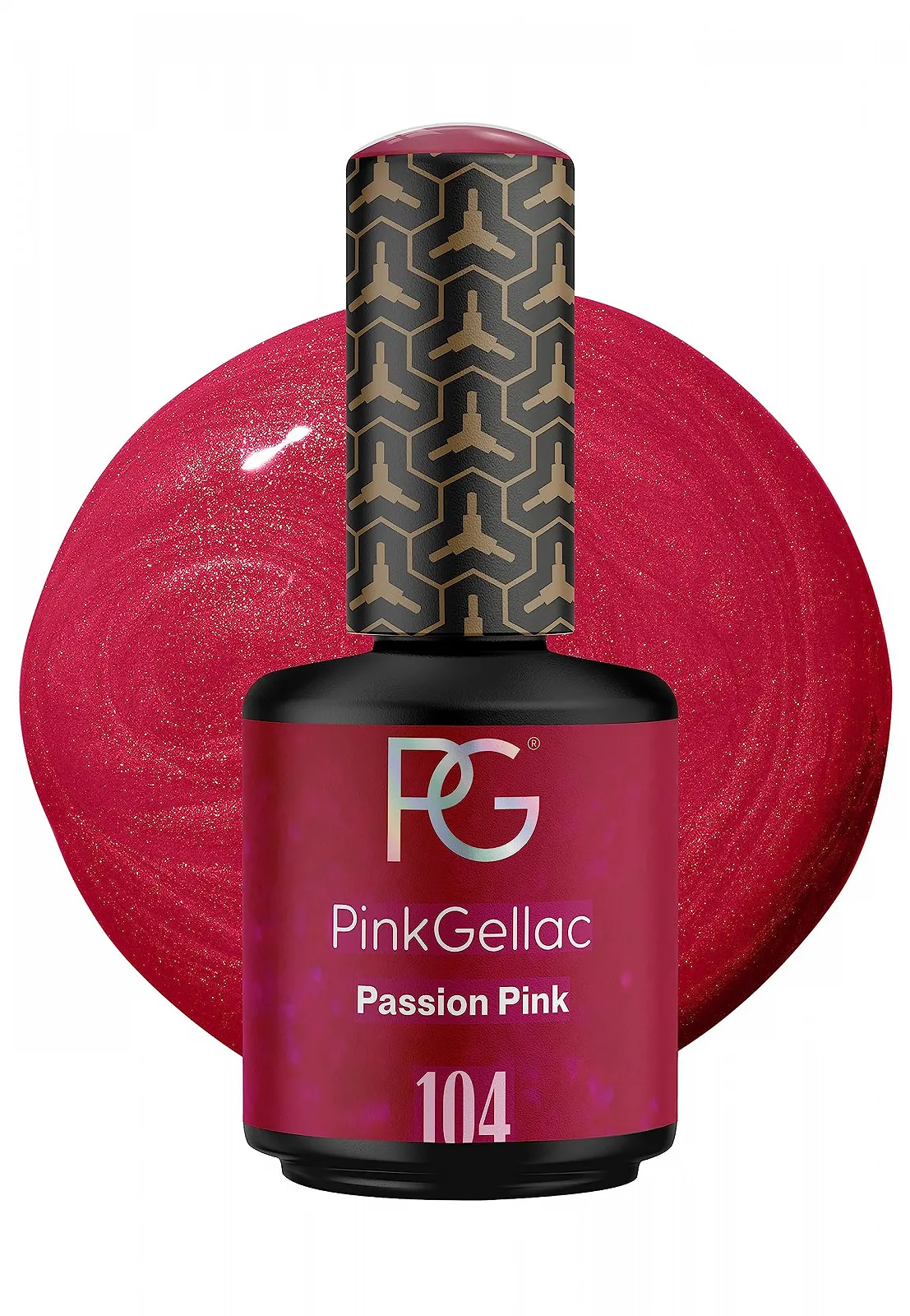 Гель-лак Pink Gellac 104 Passion Pink 15 мл Розовый, фото №1 Гель-лак Pink Gellac 104 Passion Pink 15 мл Розовый, фото №1