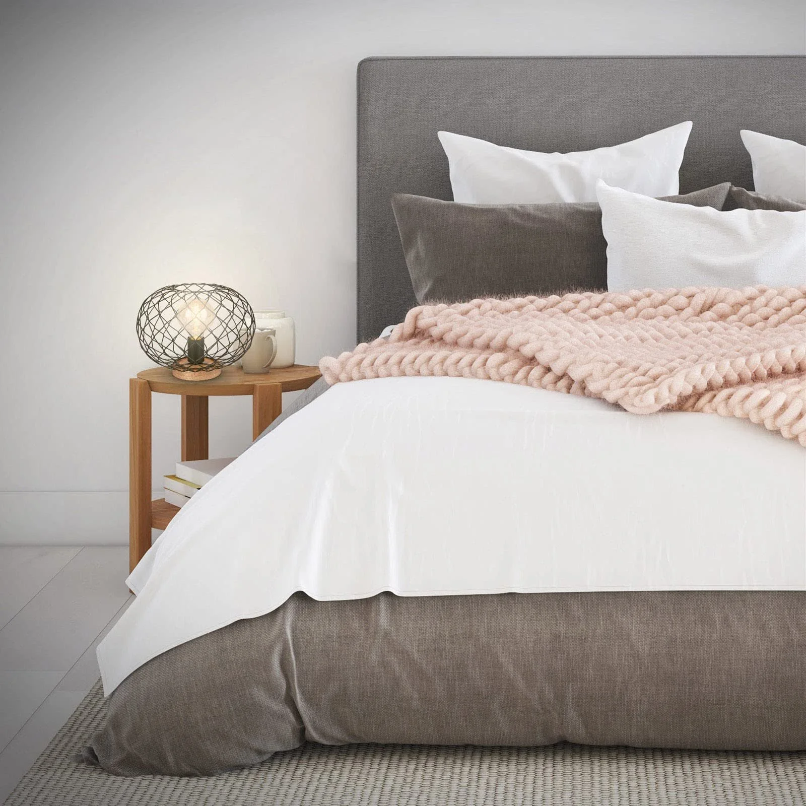 Настольная лампа BRILONER Leuchten 7037-015 1 x E27 с выключателем Проволочный абажур 300 x 230 мм Черная, фото №3