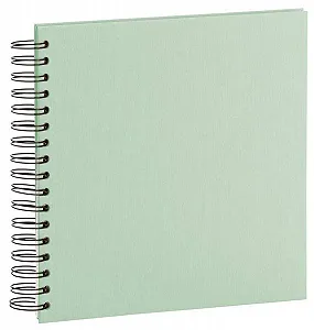 Фотоальбом Rössler S.O.H.O. Wire-O 230 x 230 мм, 60 кремово-белых страниц, мятный synthetic.ua - Фото 1