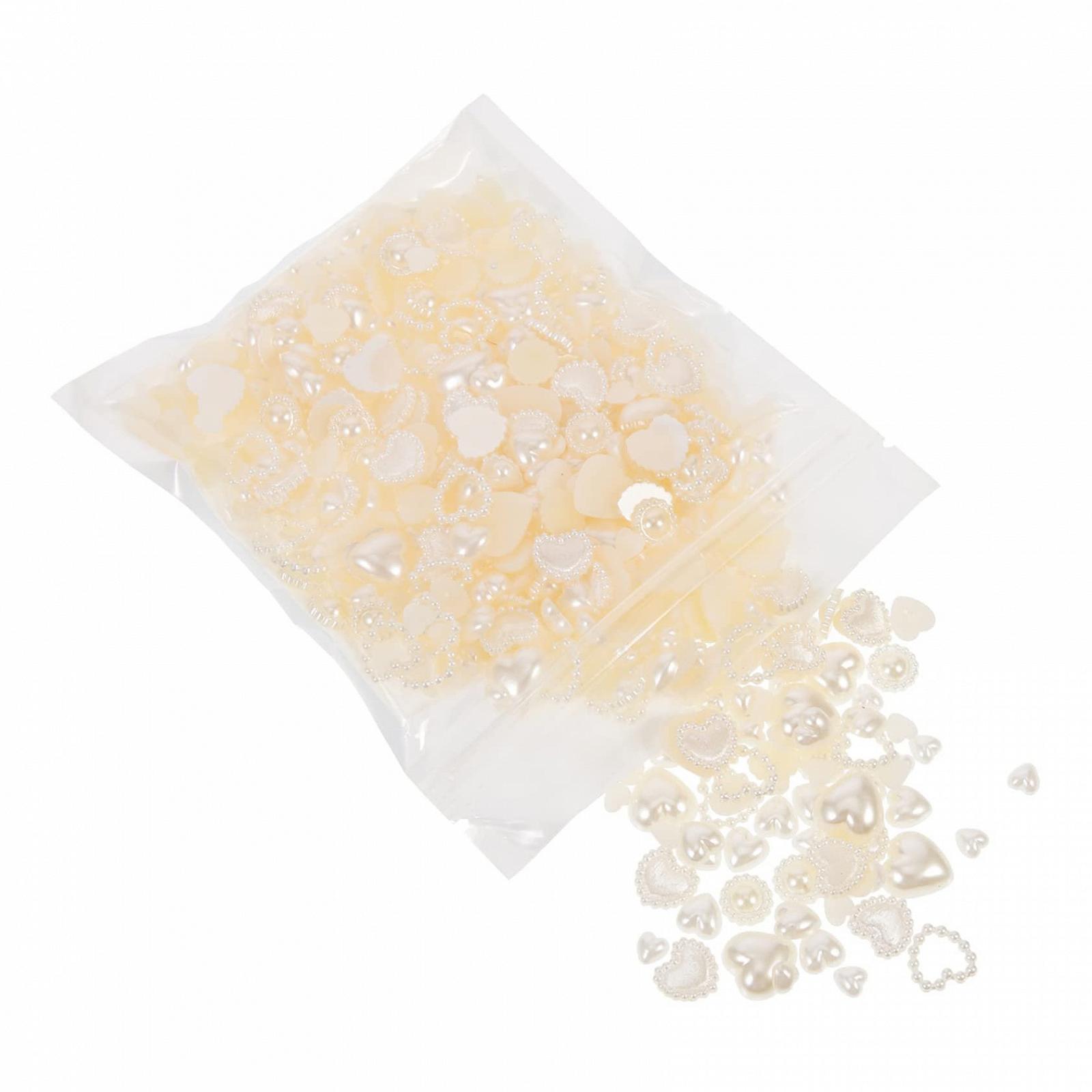 Украшение для маникюра Жемчуг minkissy Искусственный Жемчуг Сердце, фото №1