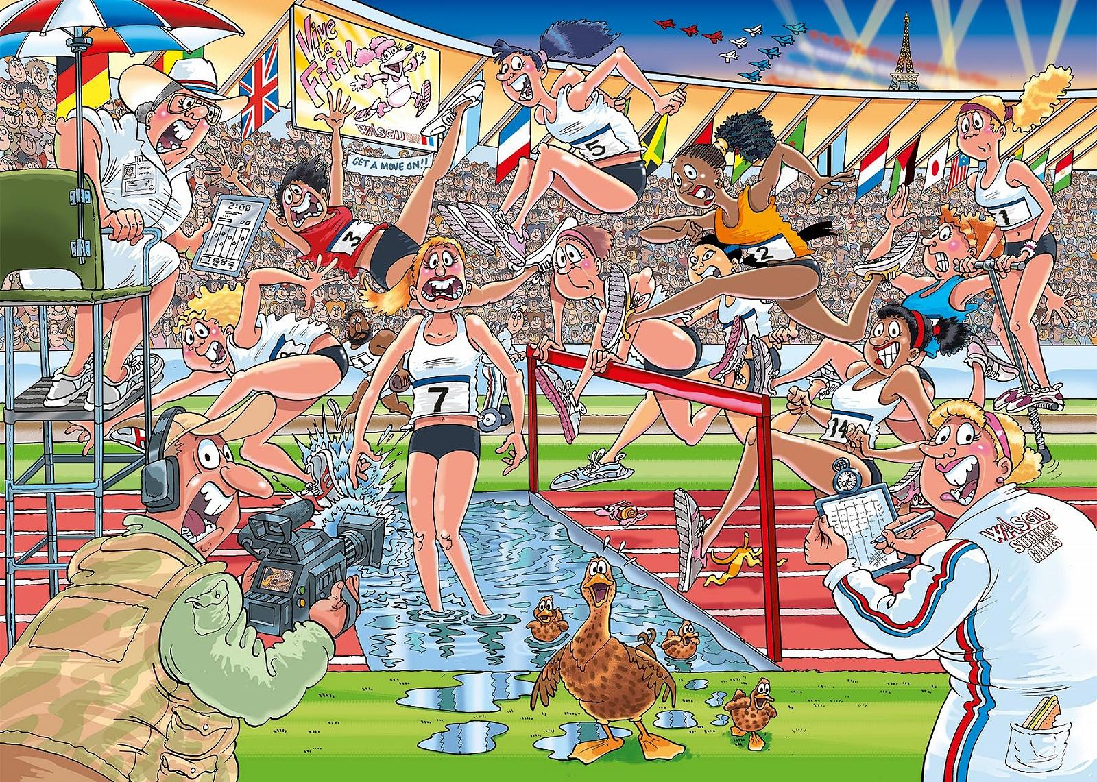 Пазл Wasgij Original 44 Summer Games! 1000 деталей 100% перероблений картон, фото №3 Пазл Wasgij Original 44 Summer Games! 1000 деталей 100% перероблений картон, фото №3