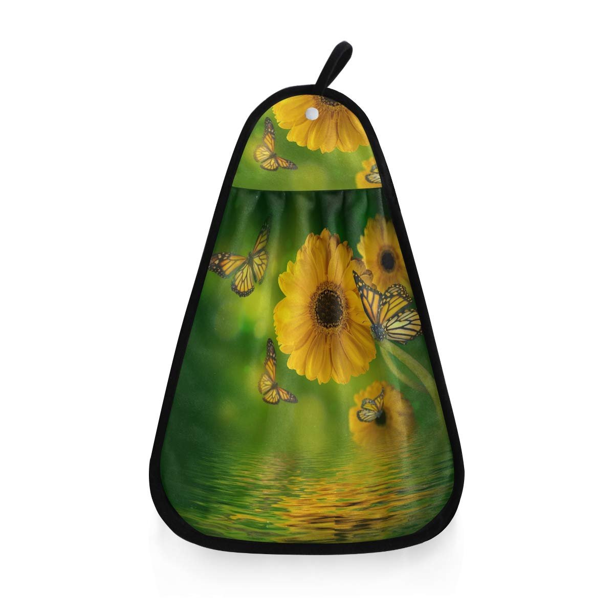 Підвісний рушник Schmetterling Sonnenblume 42 x 31 см Принт метелик та соняшник, фото №1