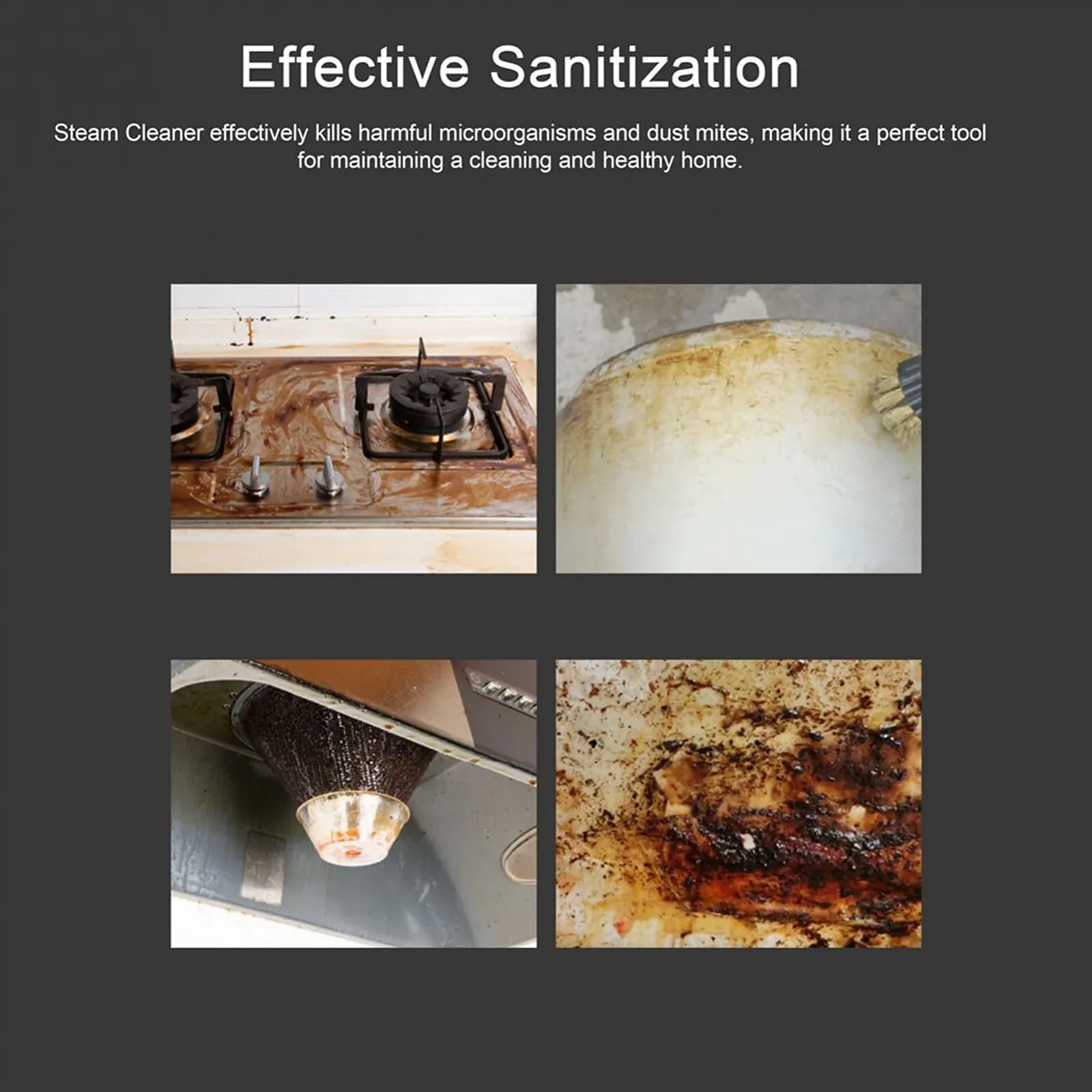 Пароочисник 2500 Вт EU Plug портативний, фото №3