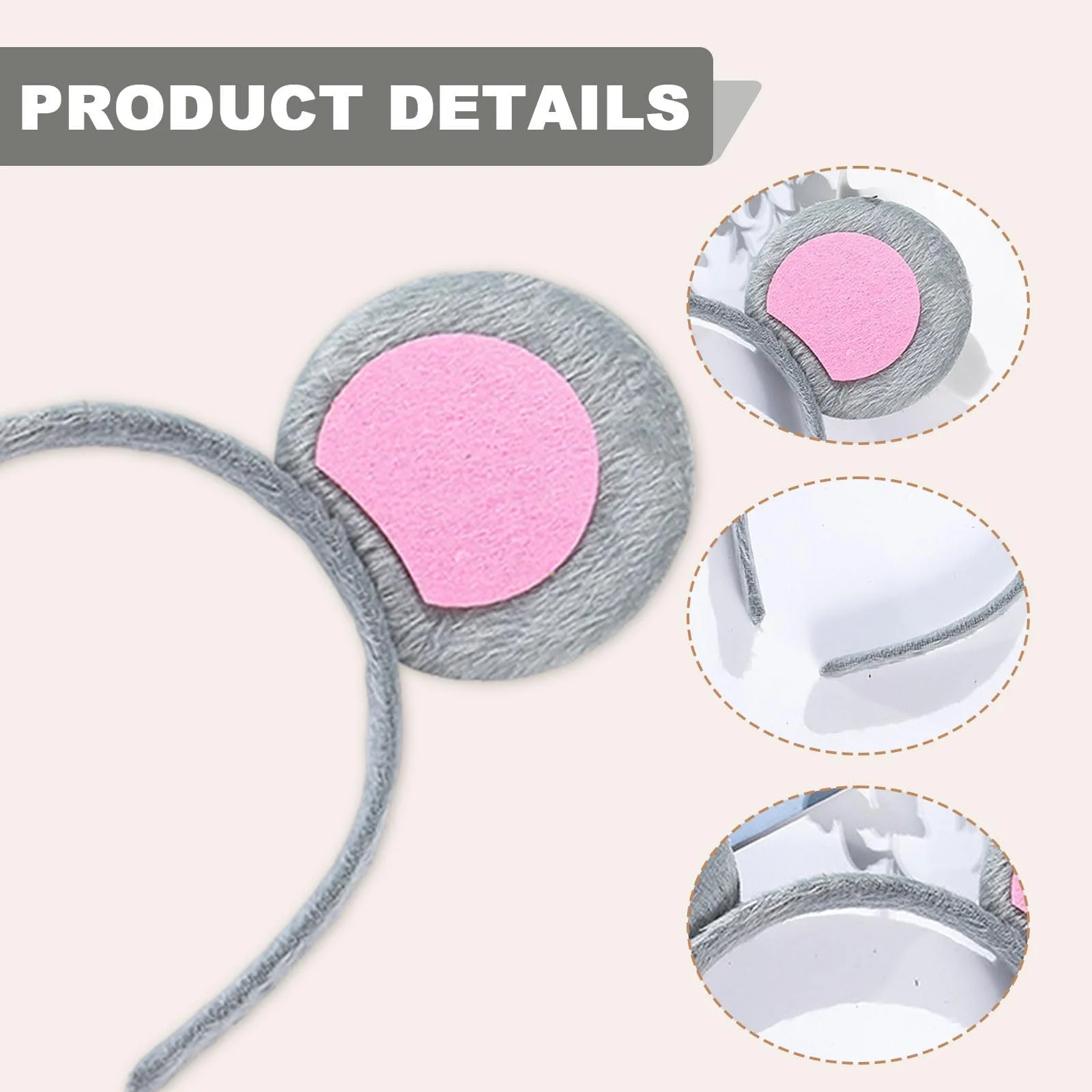 Обруч для волосся Вушка Миші, фото №3