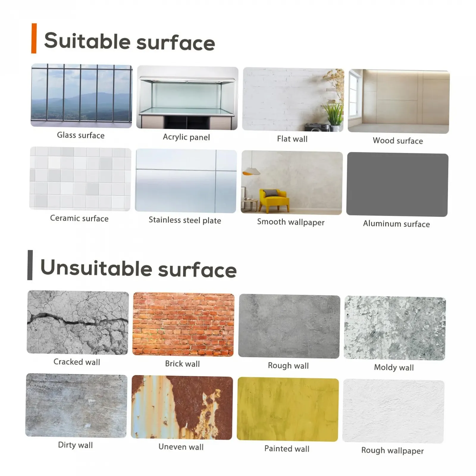 Наклейка на стіну BESPORTBLE Fish and Bubbles Mirror 3D Acrylic Водонепроникна Сріблястий, фото №8