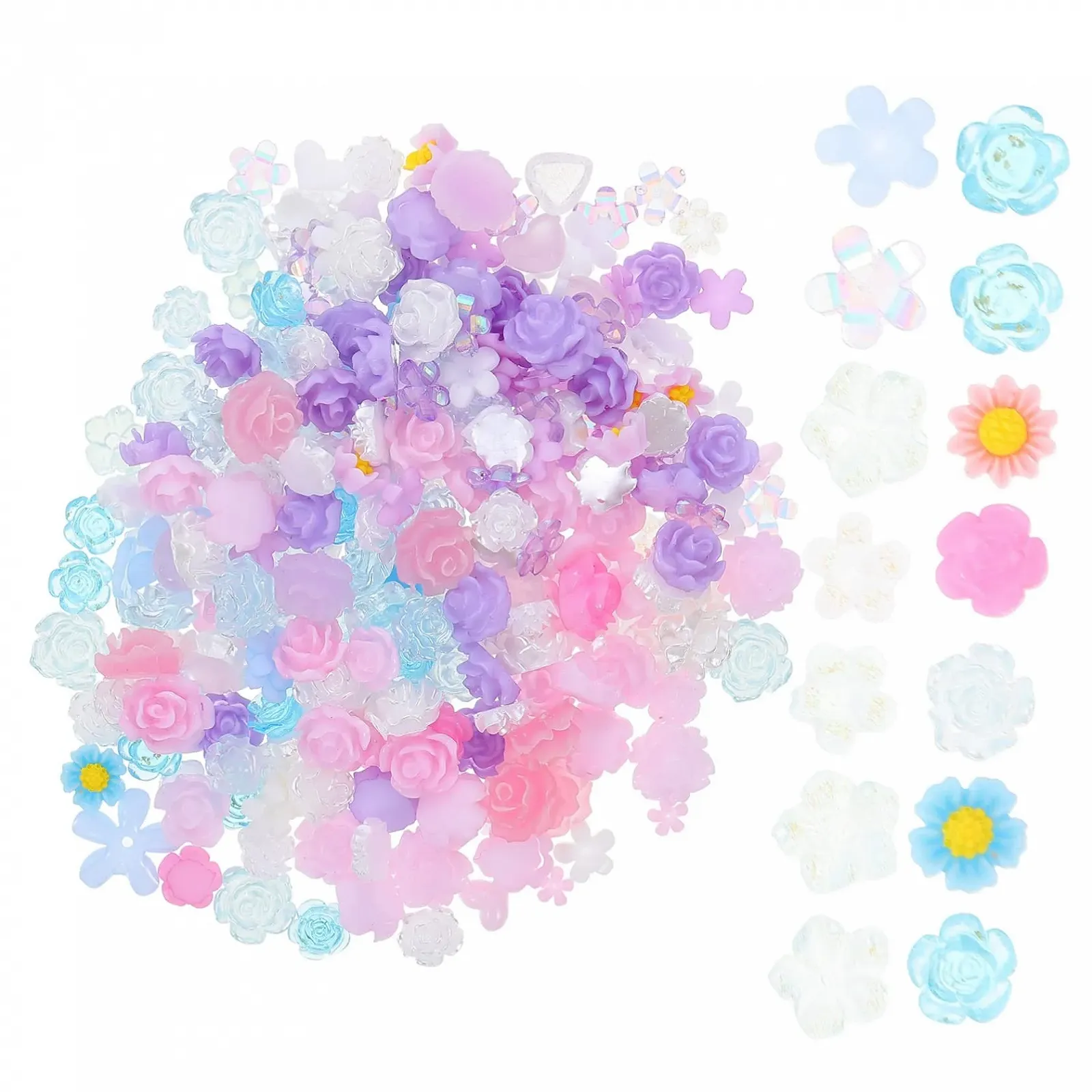 Шармы для ногтей FRCOLOR 3 кармана Смоляные украшения для чехлов для мобильных телефонов, нейл-арта и аксессуаров, фото №1