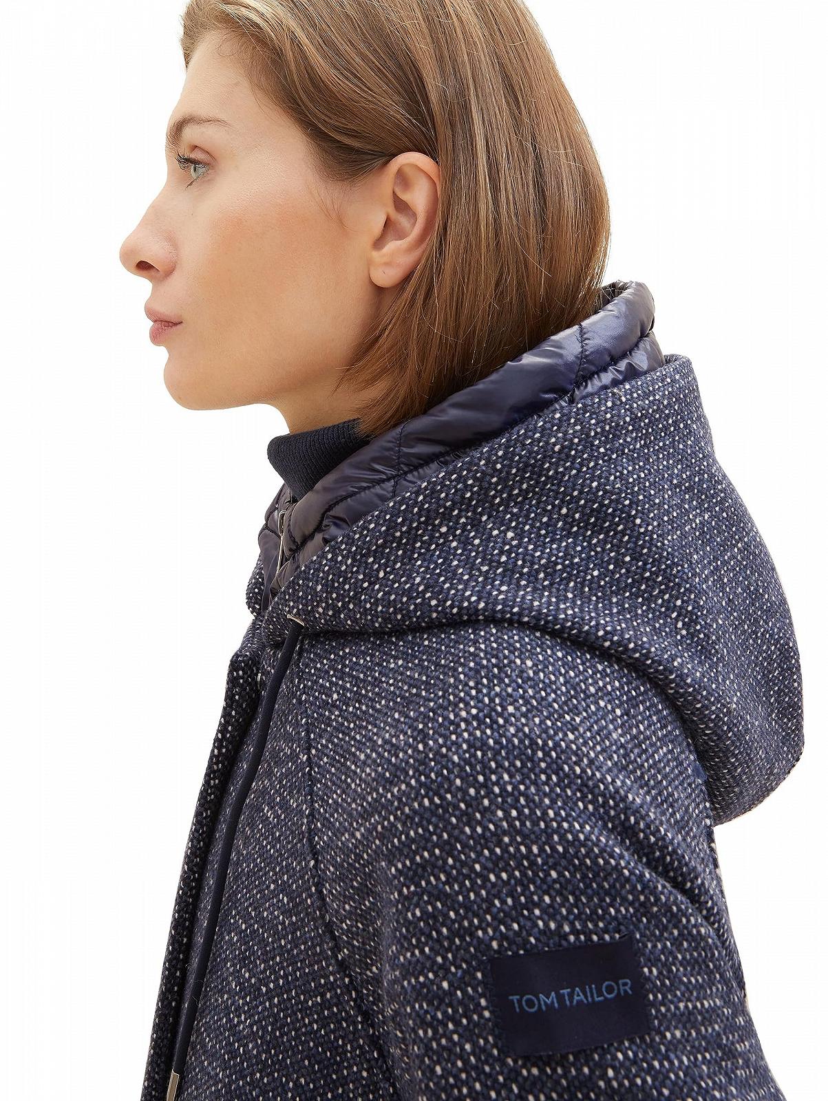 Пальто TOM TAILOR з стьобаною вставкою та капюшоном, фото №6