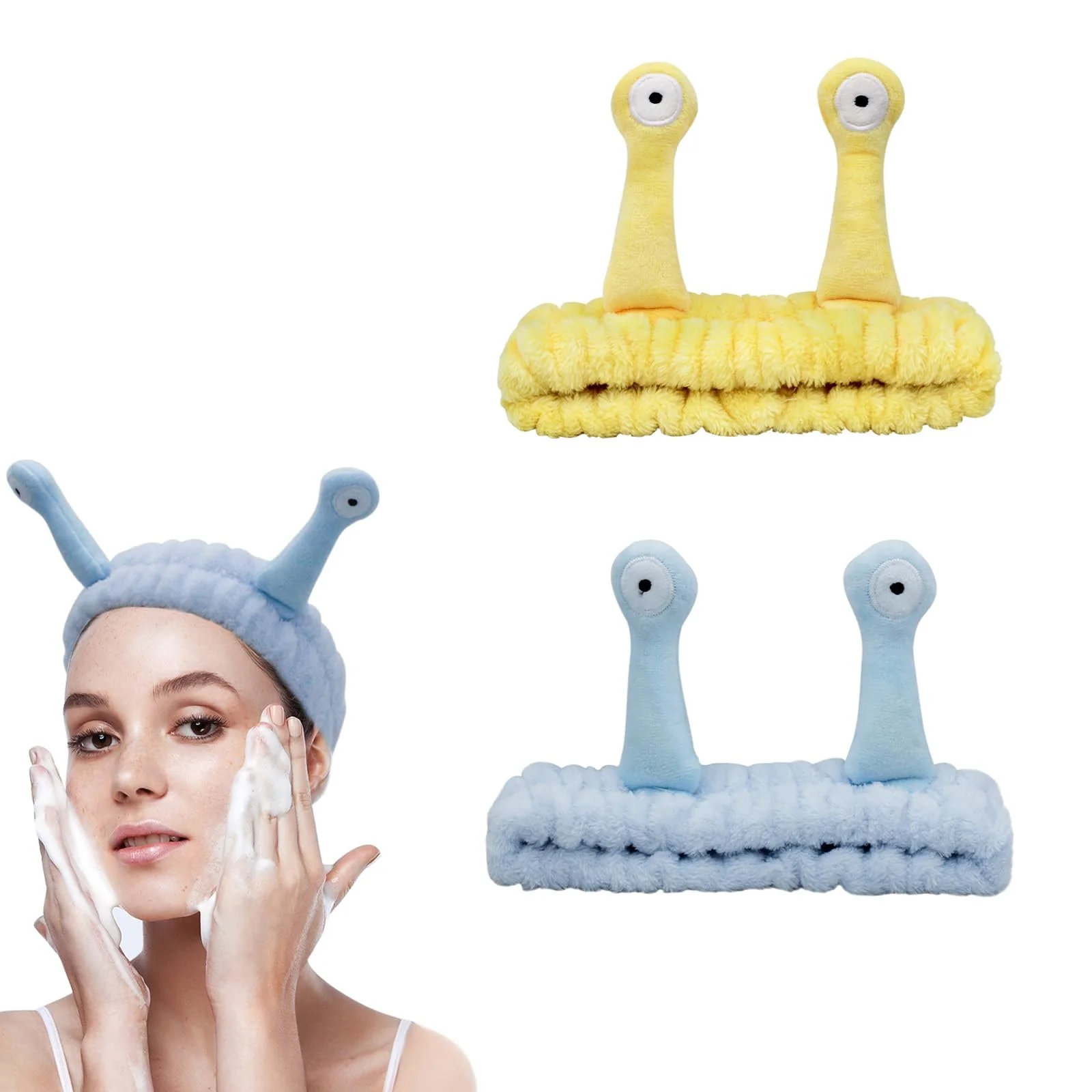 Повязка на голову Косметическая, Набор из 2 плюшевых., фото №1