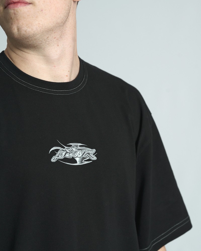 Футболка оверсайз Ogonpushka Tribal чорна, фото №5