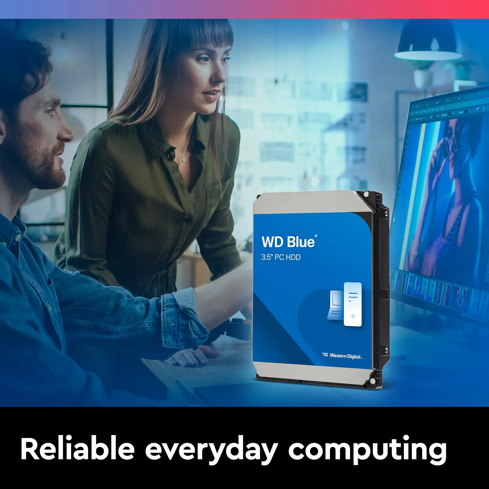 Внутрішній жорсткий диск Western Digital WD Blue 8TB 3.5 дюйма SATA 6Gbps 215MB/s 256MB Cache 5640RPM, фото №3 Внутрішній жорсткий диск Western Digital WD Blue 8TB 3.5 дюйма SATA 6Gbps 215MB/s 256MB Cache 5640RPM, фото №3