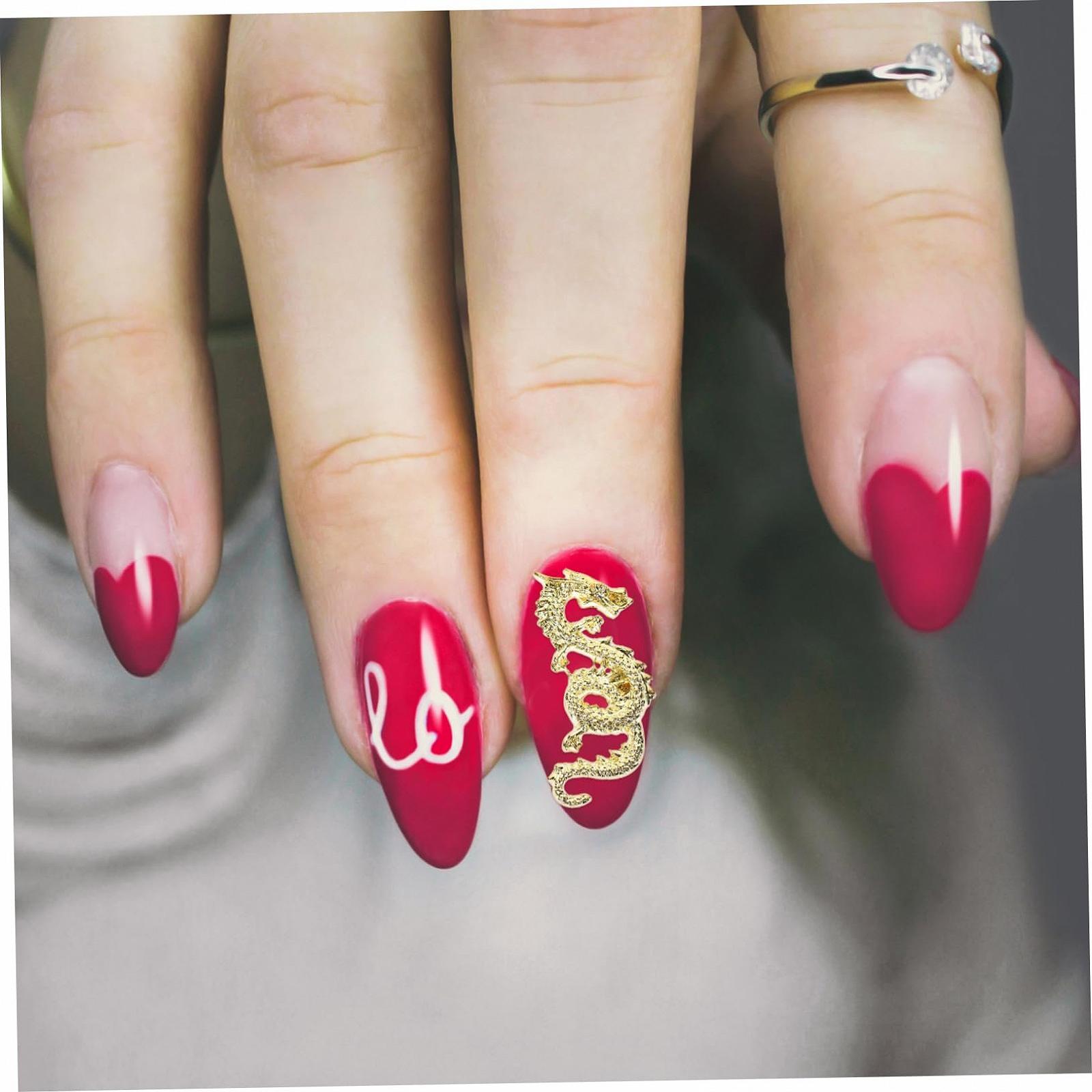 Набор Аксессуаров для Маникюра 20 шт Рождественский Рождественский Горький Стоп Выпускной Рождественское Украшение для Ногтей Декор для Ногтей Подвеска для Ногтей для Женщин Золотой Сплав, фото №2