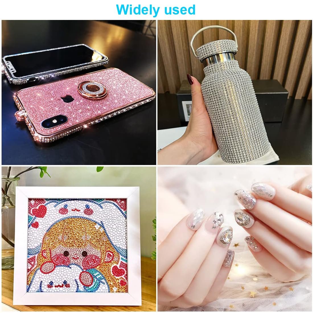 Стрази Самоклеючі YOYEAH 2184 шт14 кольорів, фото №7