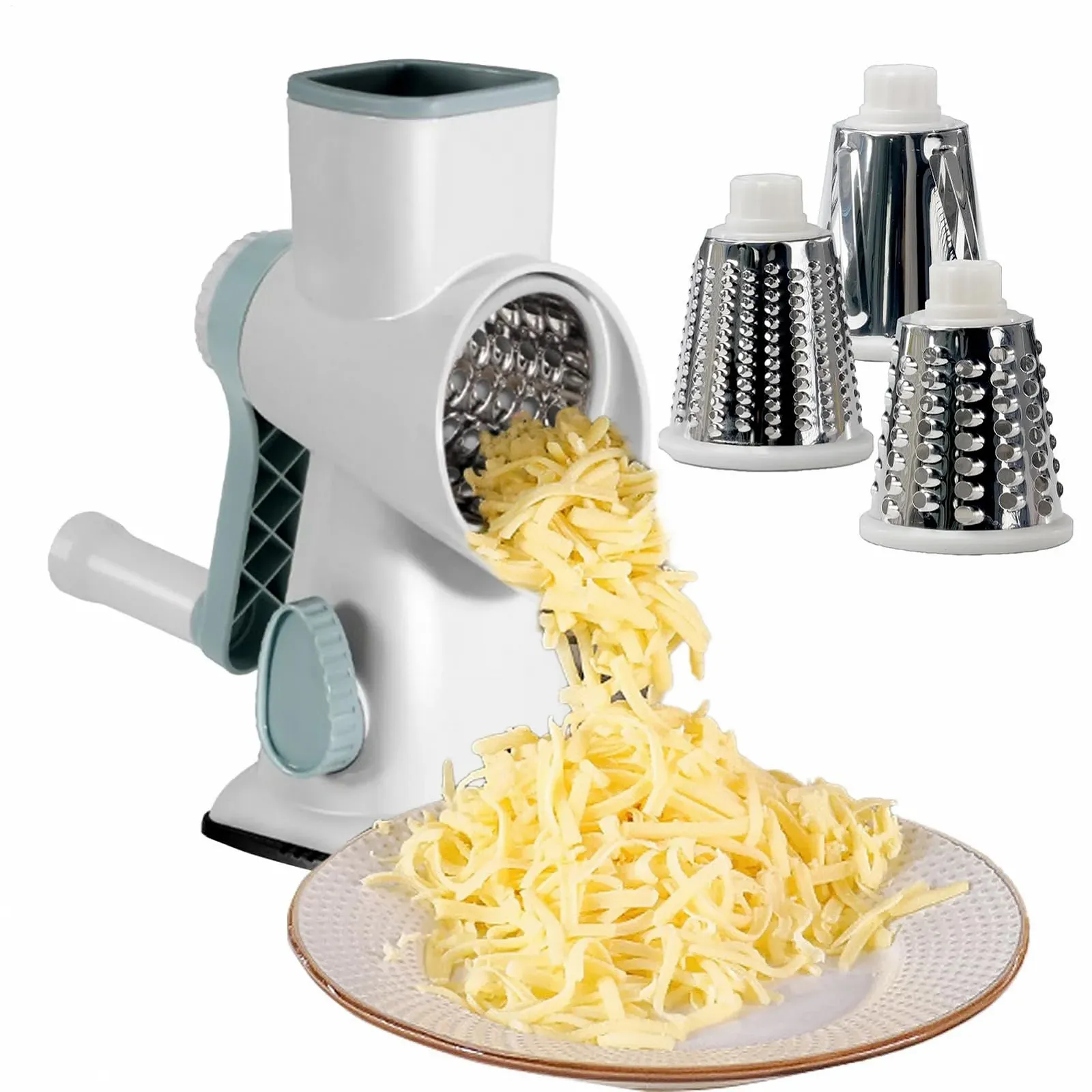 Ручна овочерізка-терка з пресом для часнику для картоплі, моркви для дому, ресторану, кухні, фото №1