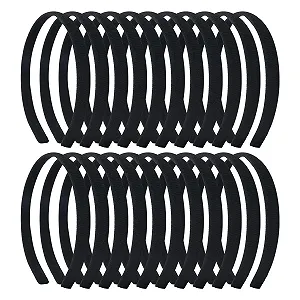 Обруч Тканевый Однотонный Черный - Фото 1