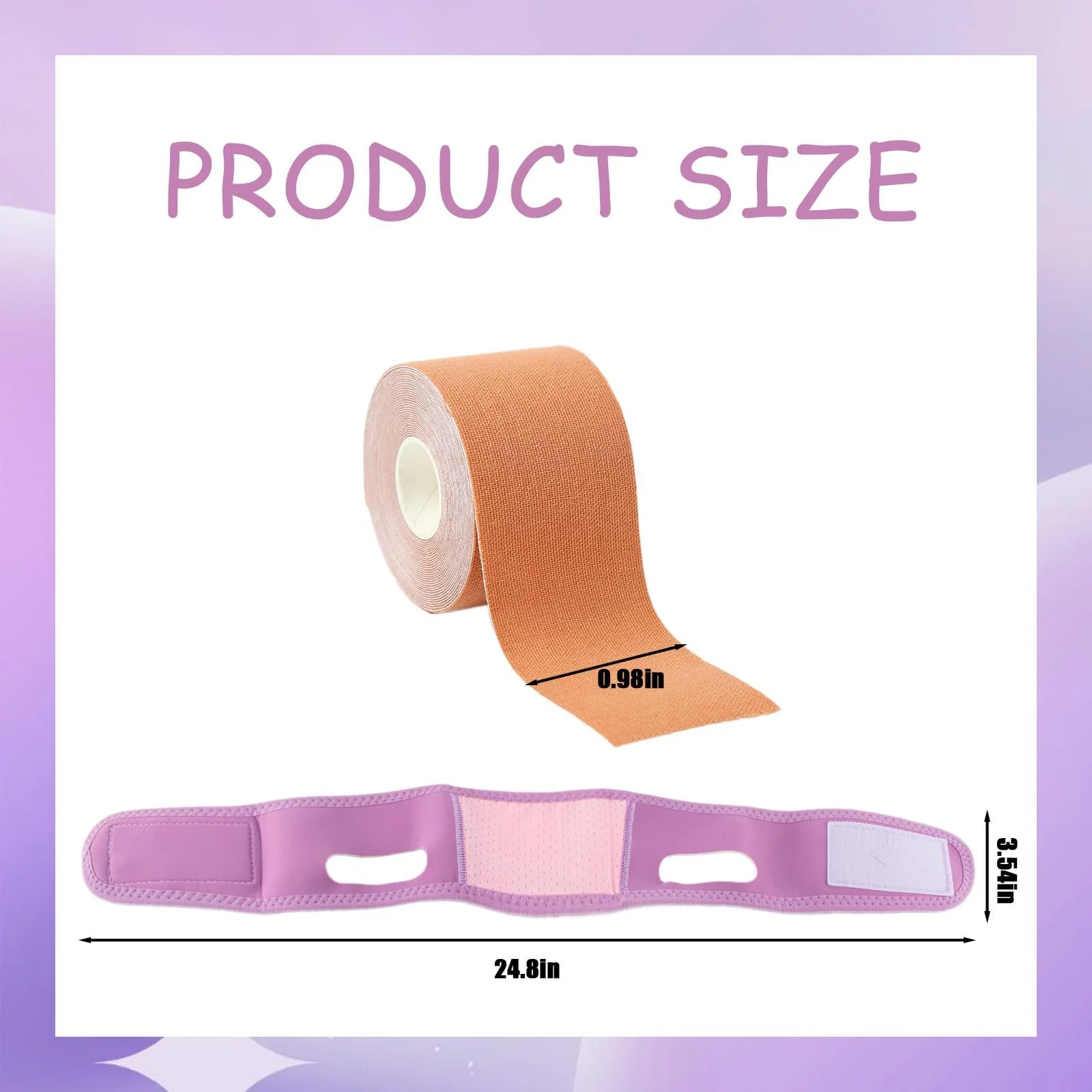 Маска для підтяжки підборіддя AYNKG, рожева, фото №4