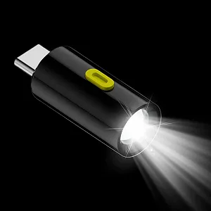 Мініатюрний LED ліхтарик з портом Type-C, компактне LED освітлення - портативний, USB-перезаряджуваний, легкий - Фото 1