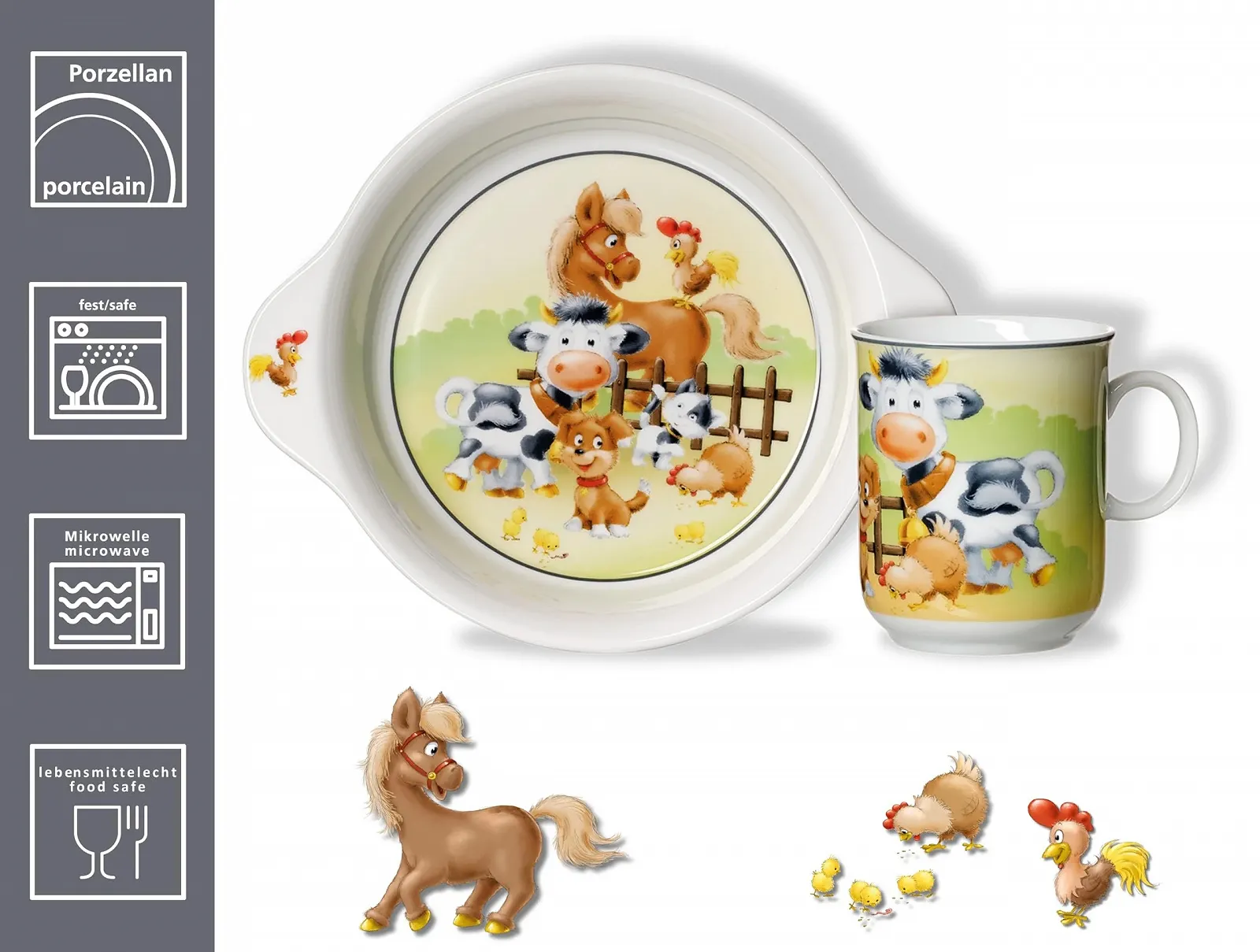 Детский набор посуды из 2 предметов, фото №3 Детский набор посуды из 2 предметов, фото №3