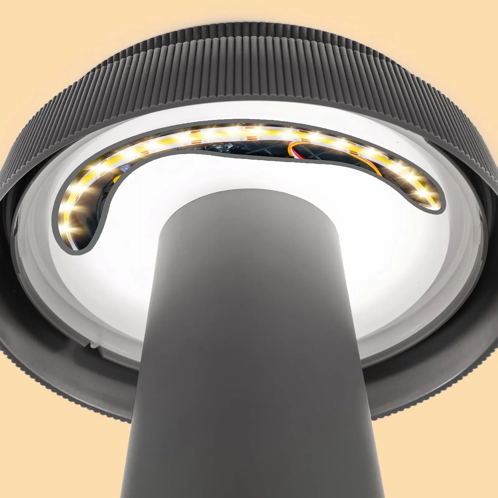 Настільна лампа esotec Sissi 23 Solar Плавне регулювання яскравості Li-Ion USB-C 23 см, фото №9