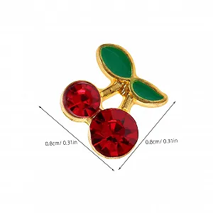 Украшения для ногтей Вишня 32 шт. Кристаллы для ногтей в форме вишни Подвески для ногтей с вишнями из фруктов Фруктовые украшения из сплава synthetic.ua - Фото 1