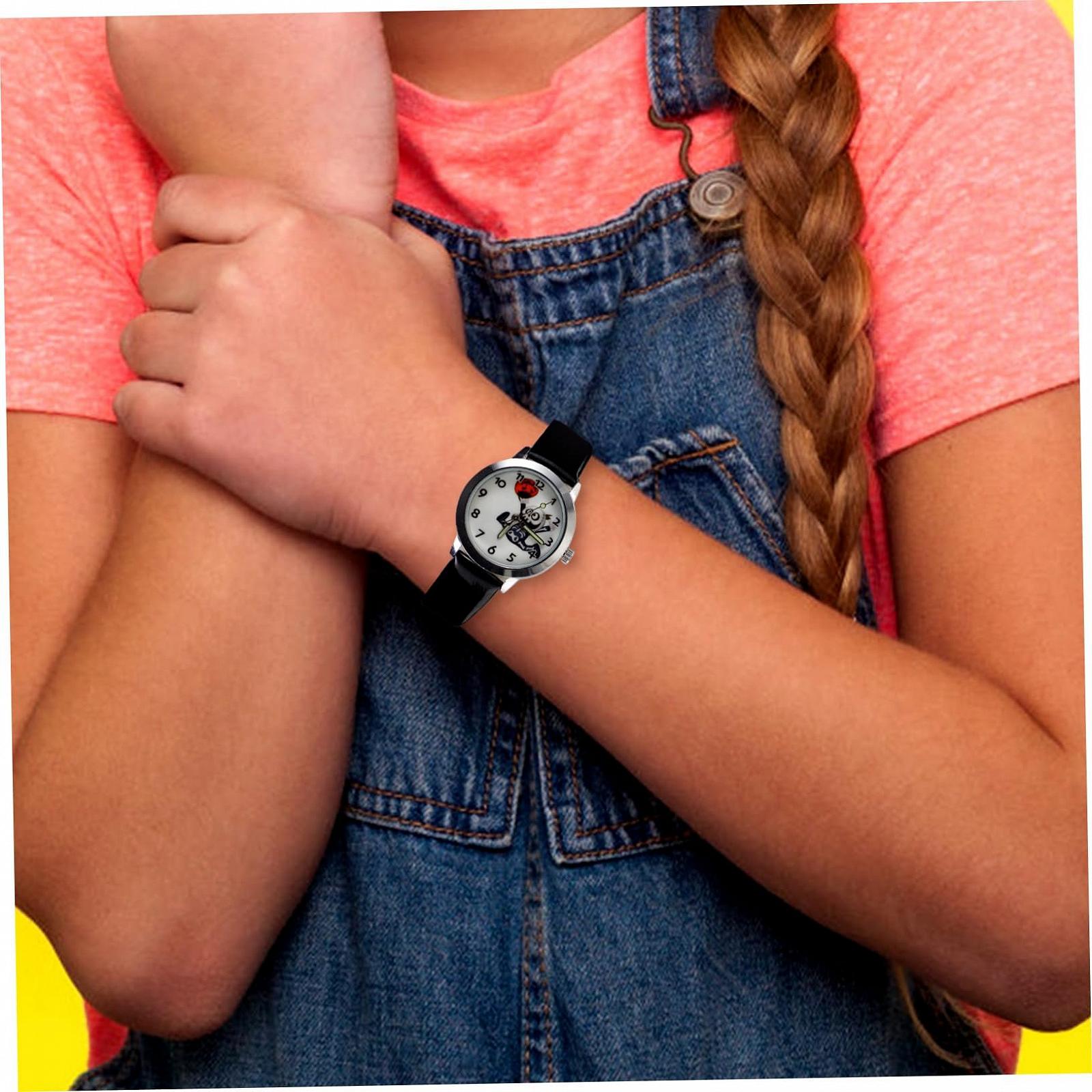 Часы LIFKOME на Хэллоуин, узор скелета, для мальчиков, девочек и взрослых, искусственная кожа, цинковый сплав, без драгоценных камней, фото №5