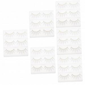 Штучні вії Miss Хімічне волокно Білі Набір з 36 - Фото 1