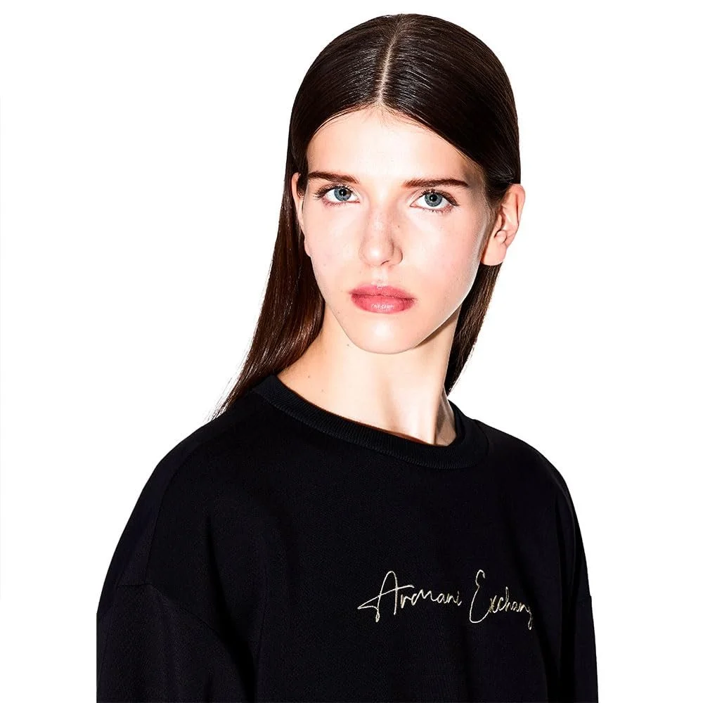 Кофта Armani Exchange Essential з манжетами на рукавах та логотипом, фото №4