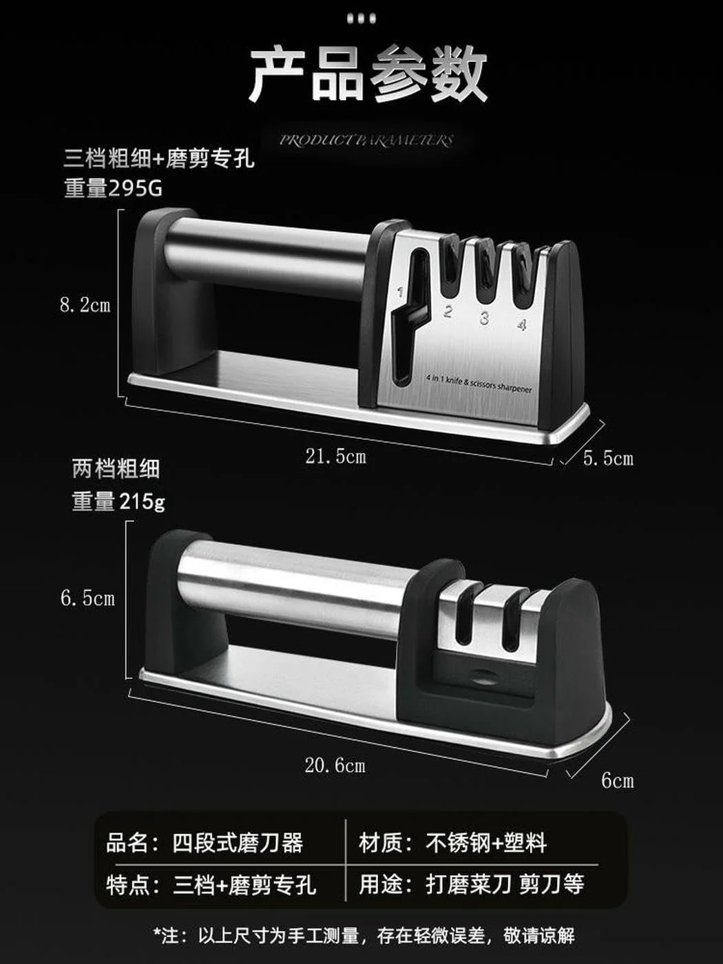 Точилка для ножів ручна Home Use Багатофункціональна для овочів та ножиць, фото №6