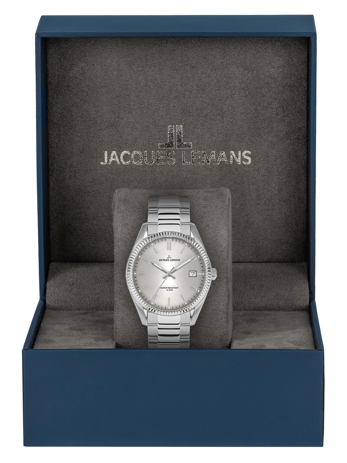 Женские часы JACQUES LEMANS Derby 50-4B, серебристый, Классический, фото №7 Женские часы JACQUES LEMANS Derby 50-4B, серебристый, Классический, фото №7
