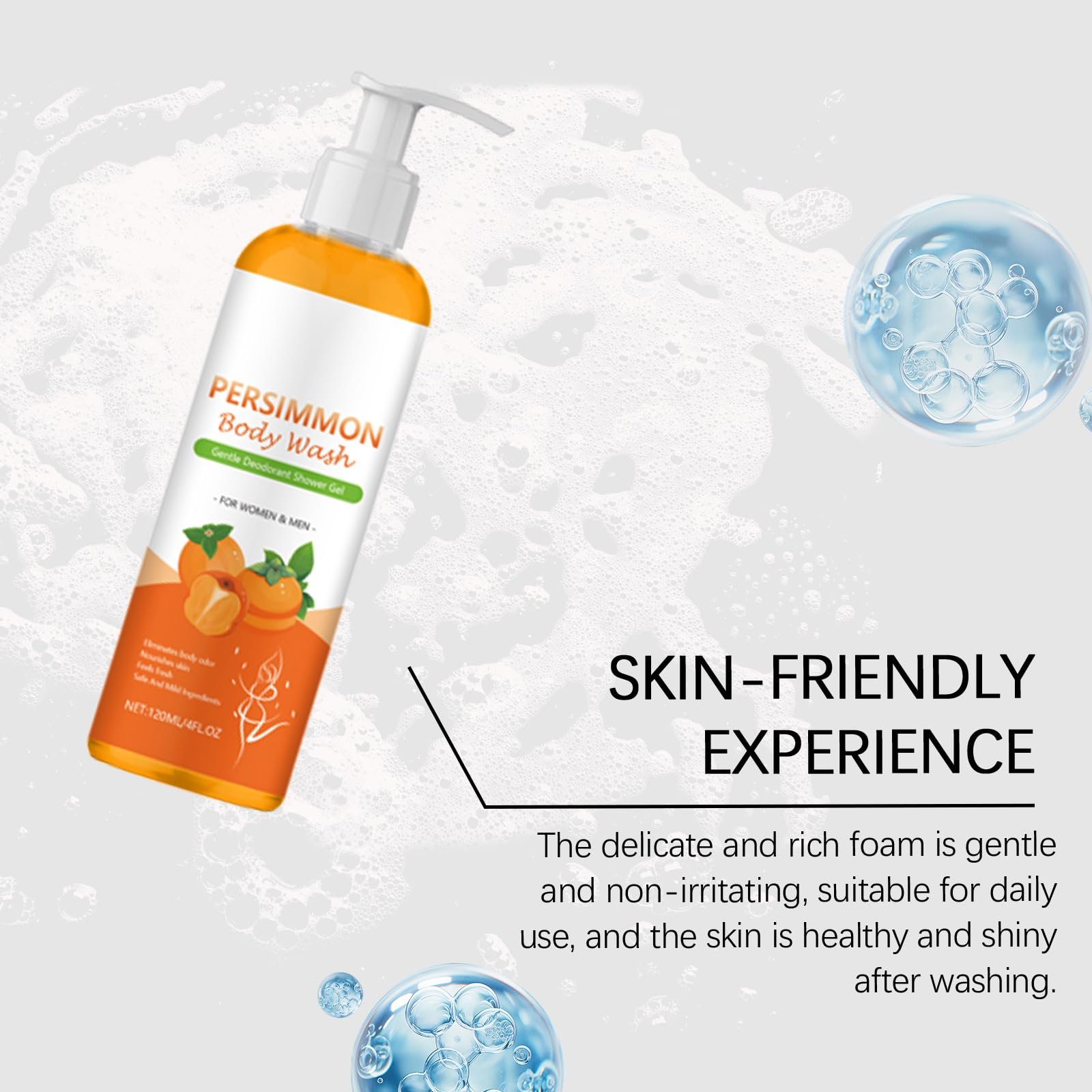Гель для душу Persimmon з екстрактом хурми від запаху тіла 2 шт., фото №7