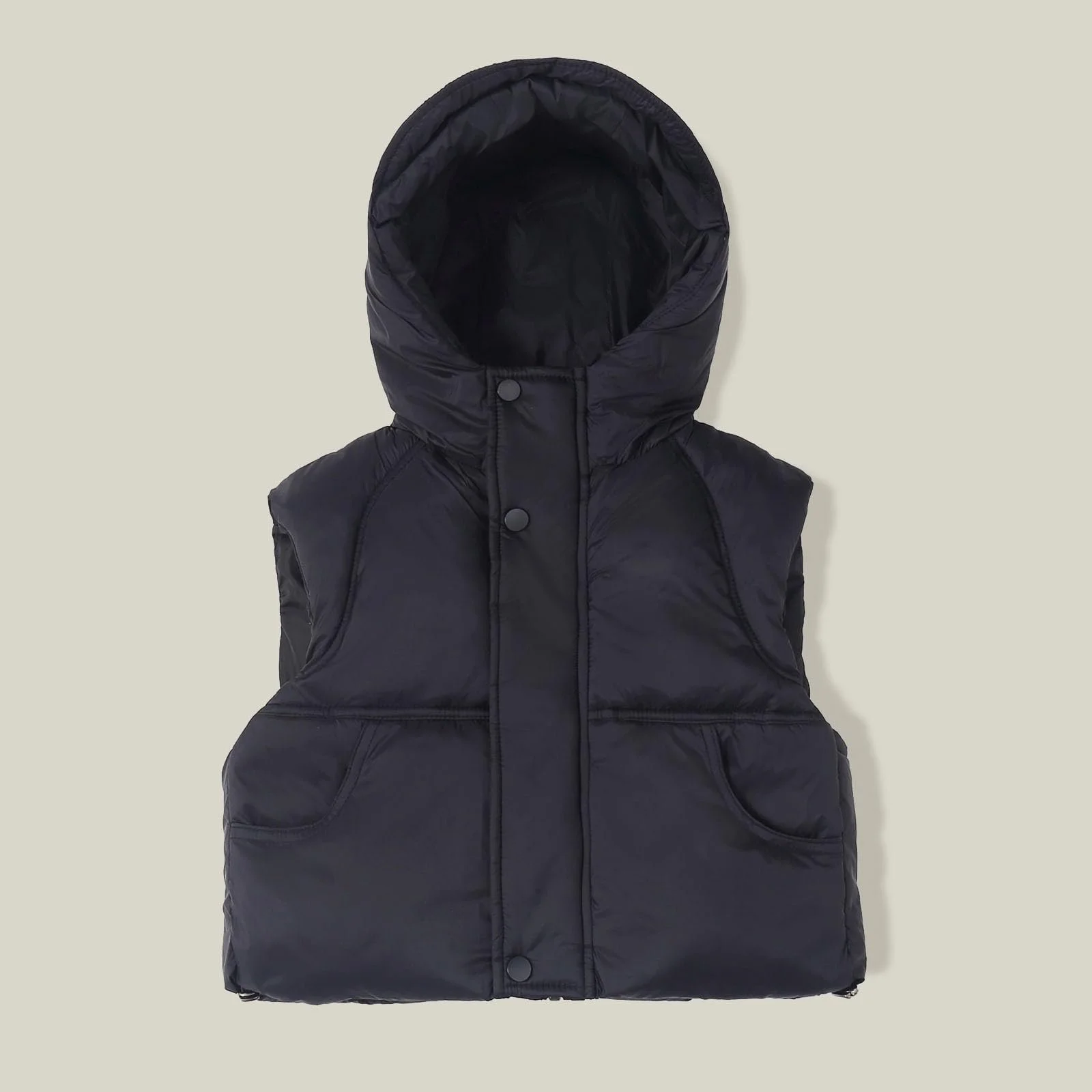 Жилет Teddy Детский Унисекс Флисовая куртка на молнии с капюшоном Мягкая Теплая Зимняя Верхняя одежда Плюшевый жилет Переходная куртка Модная Повседневная одежда для зимы и осени, фото №2