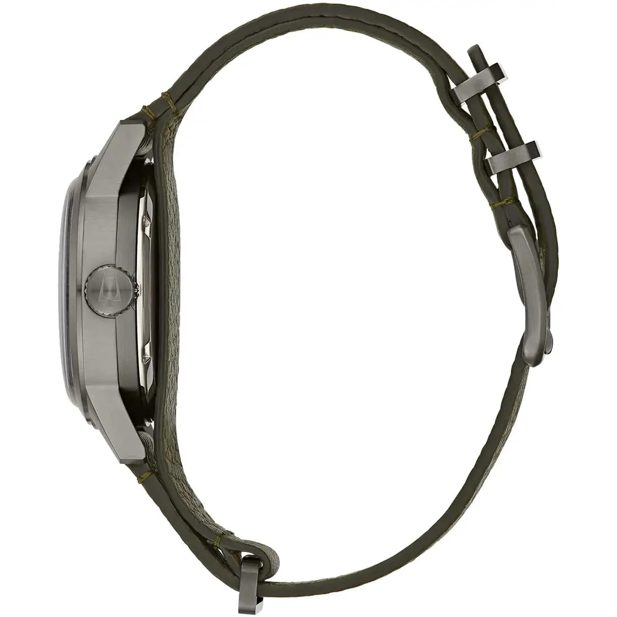 Унісекс Годинник Bulova Автоматичний 98A255 Шкіряний Ремінець, хакі, Класичний, фото №3