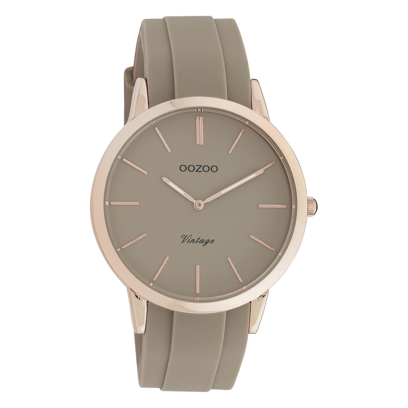 Женские часы Oozoo Vintage C20170, 42 мм, розовый/бежевый/бежевый, фото №1