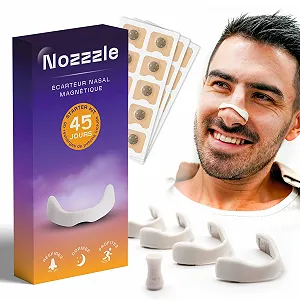 Магнітний розпірний пристрій для носа проти хропіння + 90 носових пластирів - Фото 1