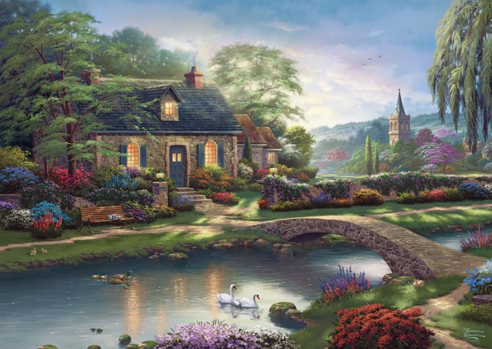 Пазл Schmidt Spiele Thomas Kinkade 59775 Stoney Creek Cottage 1000 элементов, фото №1