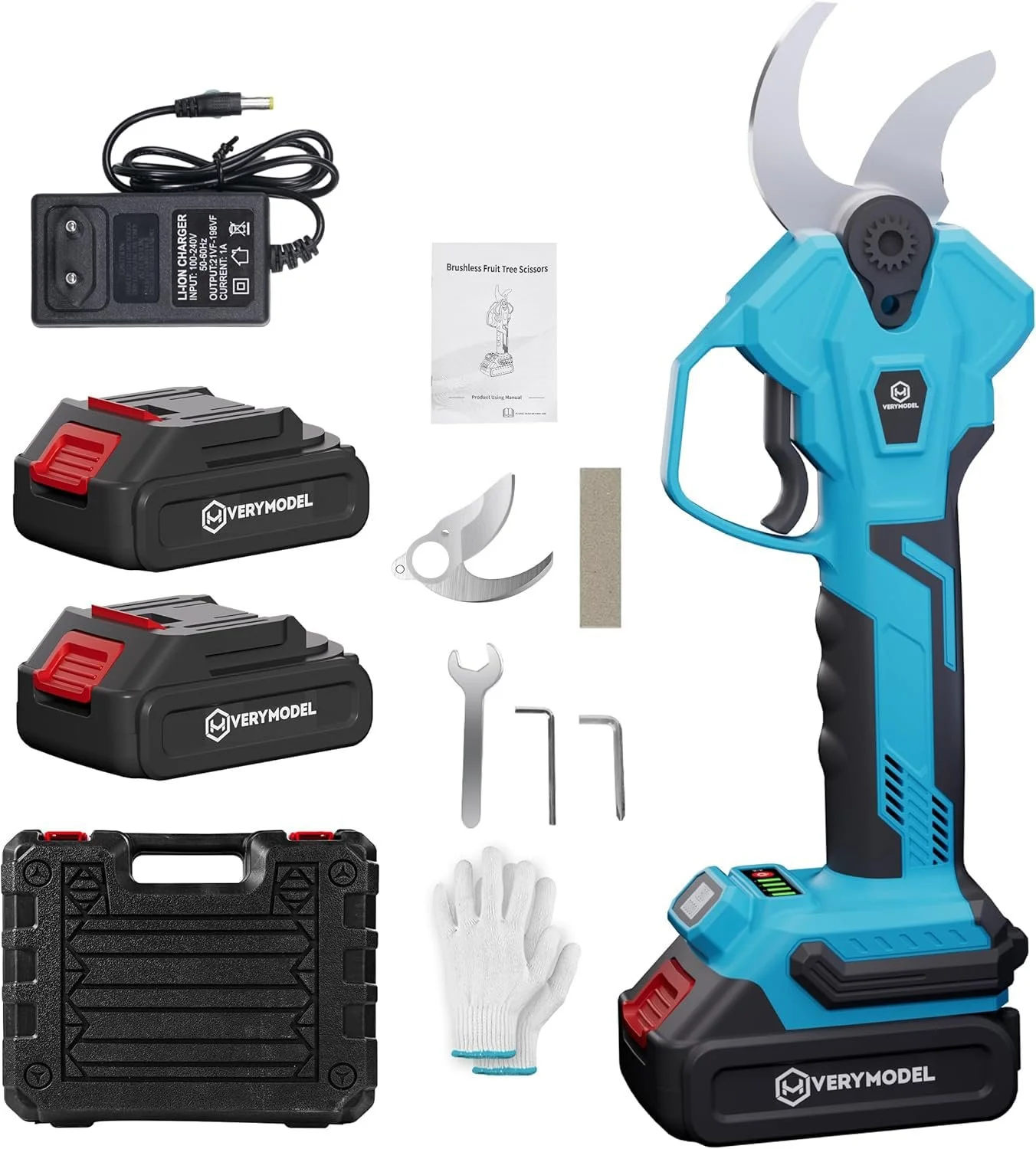 Ножиці для обрізки VERYMODEL акумуляторні 40 мм, 2 x 4000 mAh, фото №1