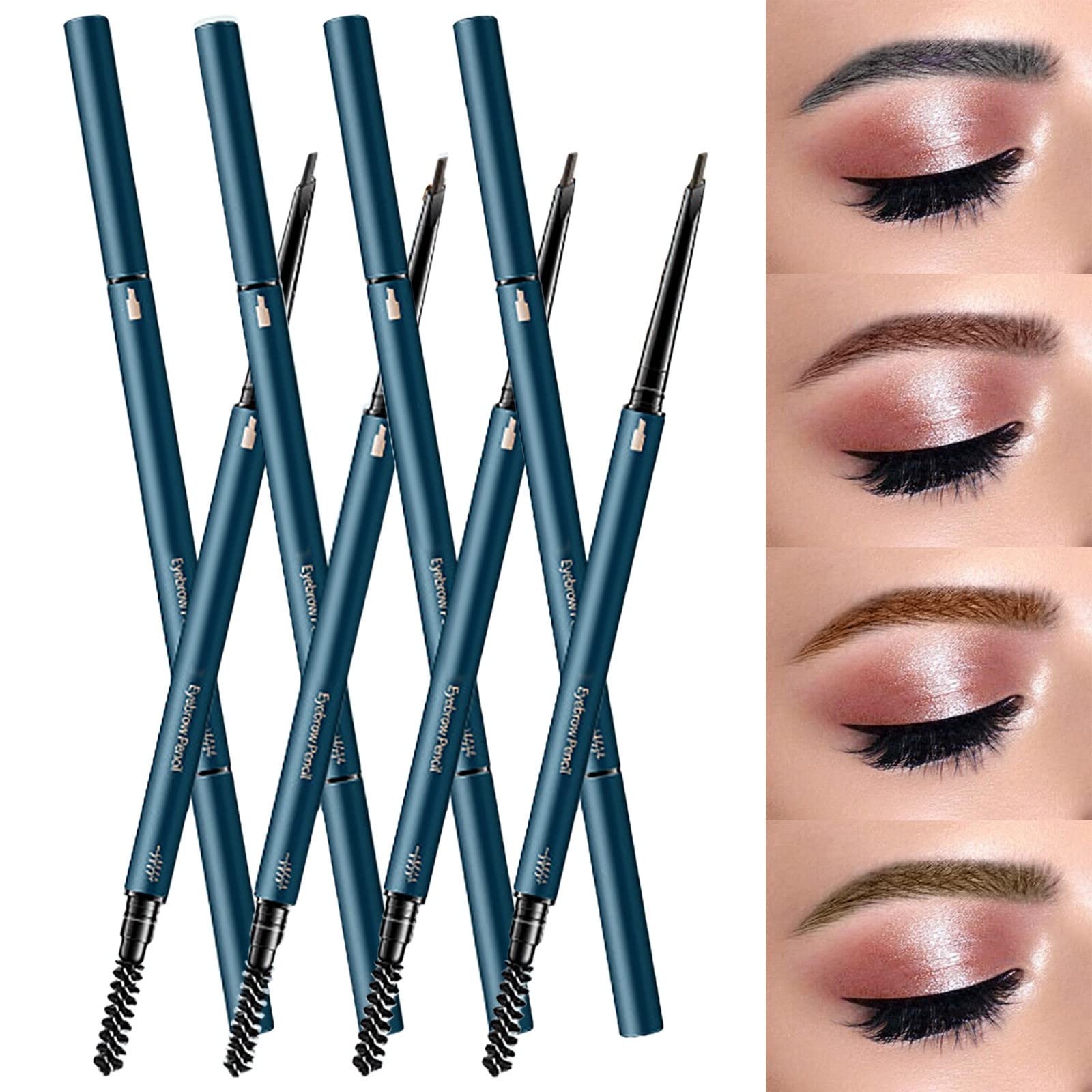 Олівець В для брів темно-коричневий водостійкий, фото №5