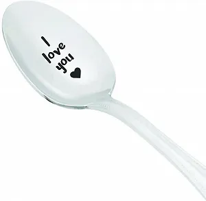 Ложка с гравировкой 'Я люблю тебя' Dinner Spoon Stainless Steel synthetic.ua - Фото 1