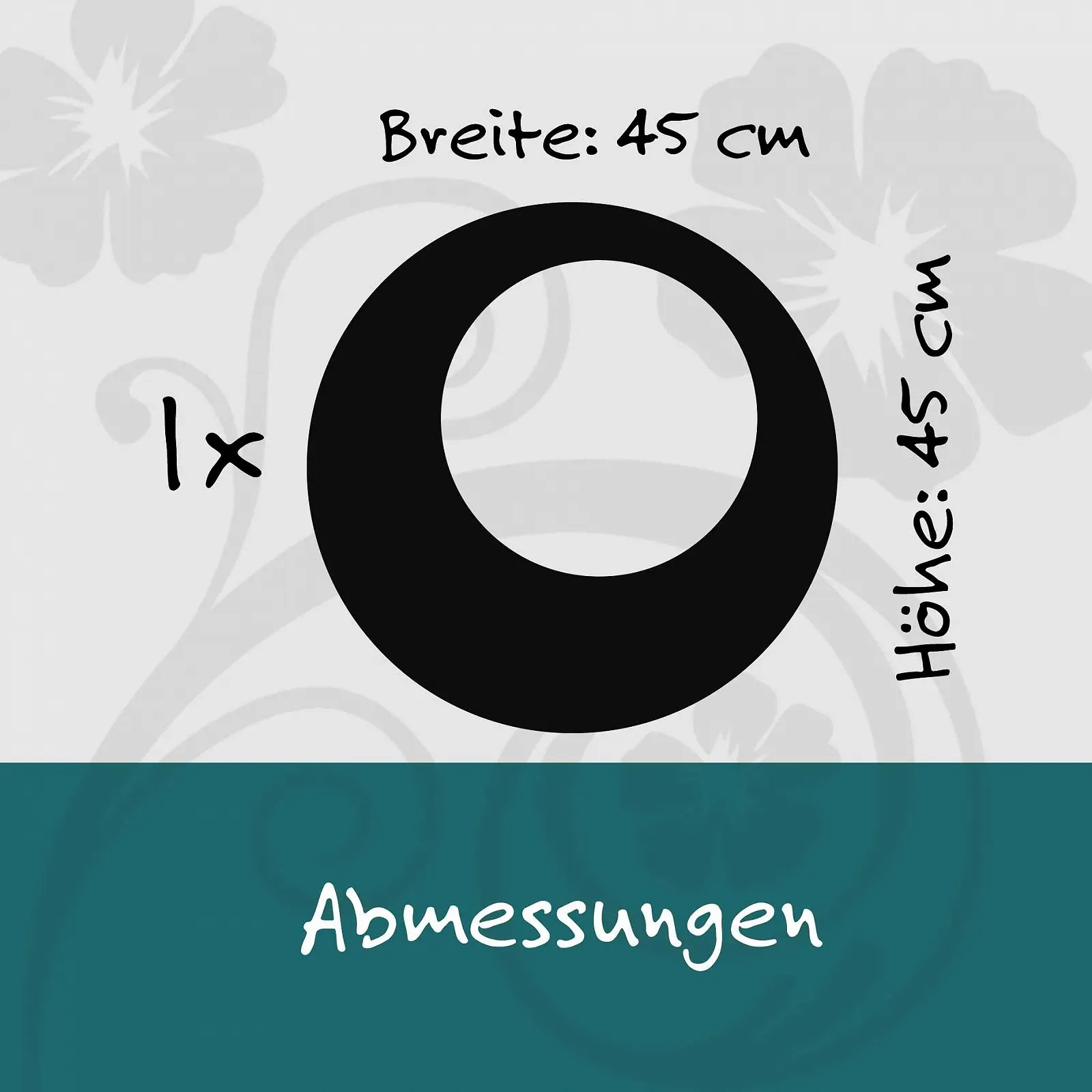 Наклейка для стен kleb-Drauf® 1 Large Retro Dot зеленая матовая 45 x 45 см, фото №3